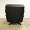  Black Leather Tessa T21 Swivel Armchair