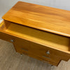 1960's Atomic Fully Restored Burgess Kauri Pine Tallboy Chest Drawers