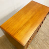 1960's Atomic Fully Restored Burgess Kauri Pine Tallboy Chest Drawers