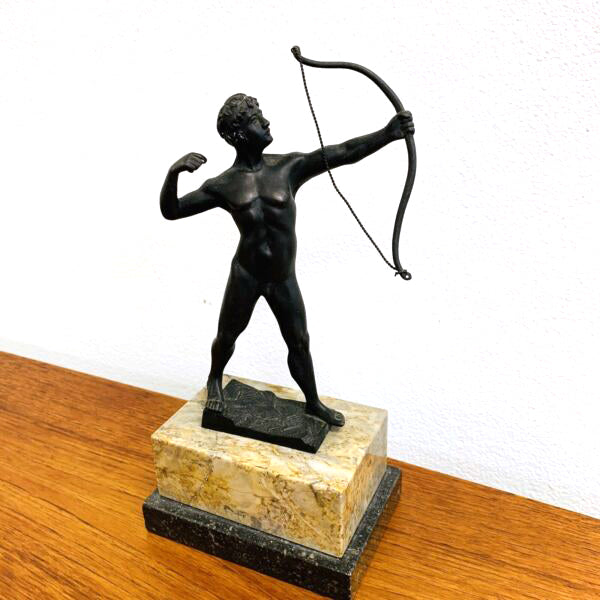 C1900 'The Archer' German Bronze Figure by Ludwig Graefner
