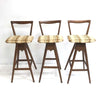 3 Original Cigar leg TH Brown Bar stools