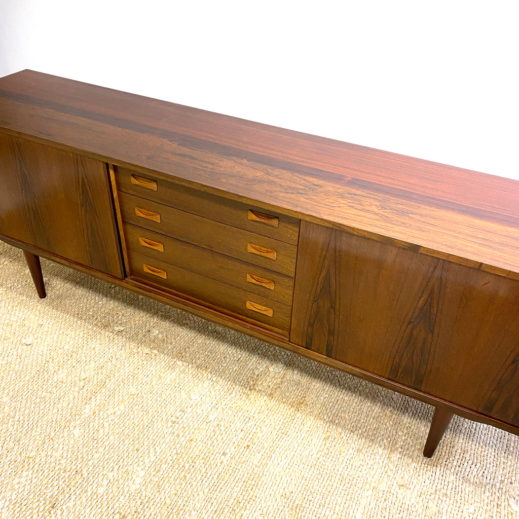 Danish Mid Century Rosewood Sideboard By Clauson & Son
