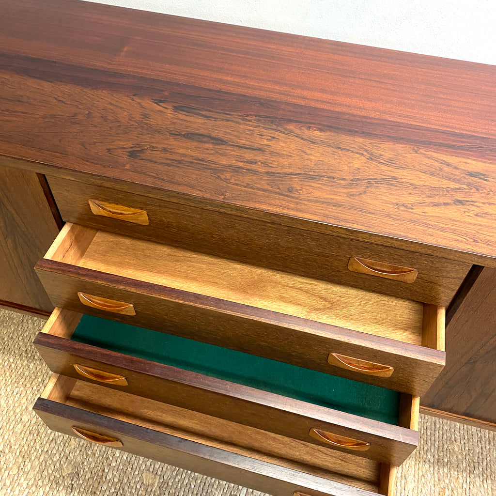 Danish Mid Century Rosewood Sideboard By Clauson & Son