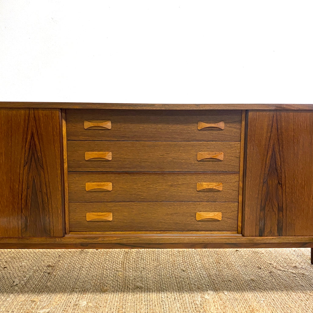 Danish Mid Century Rosewood Sideboard By Clauson & Son