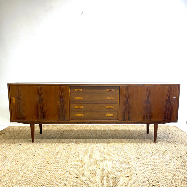 Danish Mid Century Rosewood Sideboard By Clauson & Son
