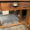 Compact Vintage Rustic Teak Desk