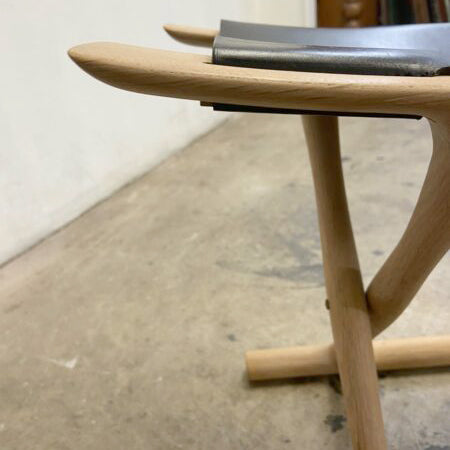 Danish Carl Hansen Folding Mid Century 'Egyptian' Stool