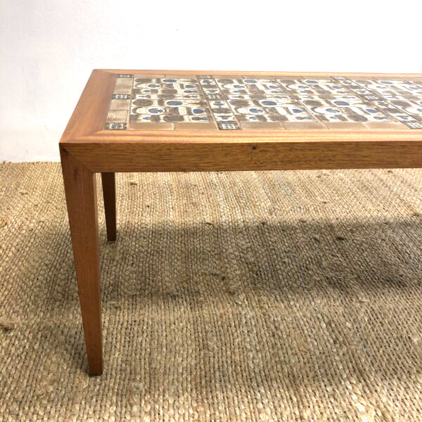 Danish Mid Century Tile Topped Coffee Table