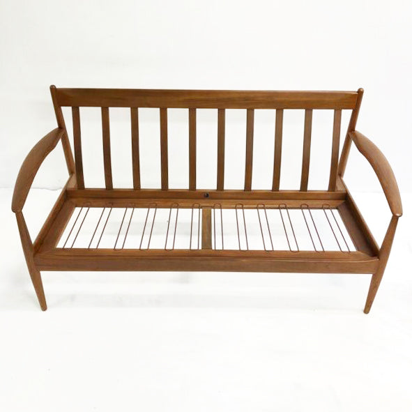 Fully Restored Mid Century Danish Teak Lounge W/Upholstery