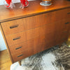 1960's Teak Danish Lowboy Chest of Drawers