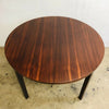 Dutch MCM Brazilian Rosewood Round Extension Table