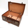 Vintage leather suitcase