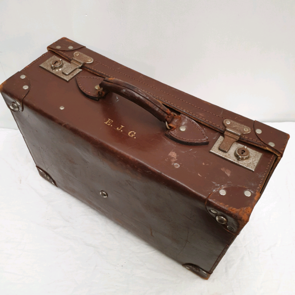 Vintage leather suitcase