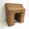 Early 20th Century American Oak Roll Top Desk