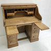 Early 20th Century American Oak Roll Top Desk