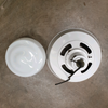Rare Vintage hospital Industrial Enamel and Glass Pendant Lights