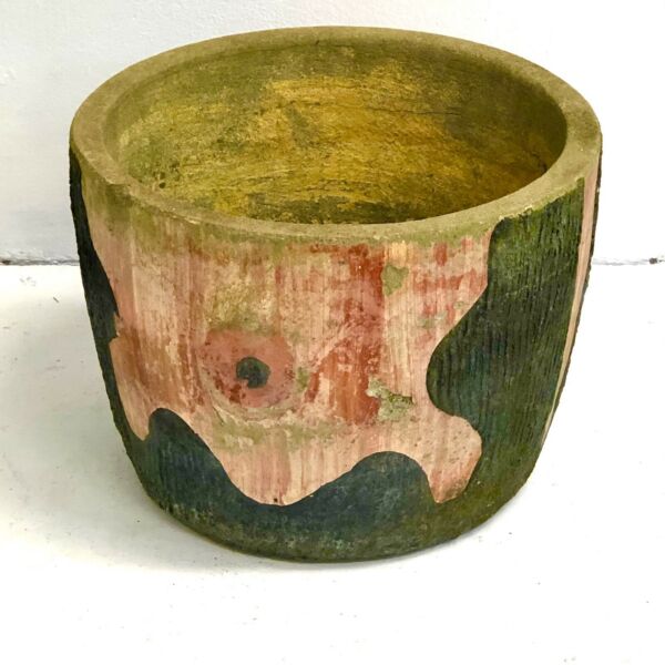 Fabulous 1950s ‘Log Look’ cement pots