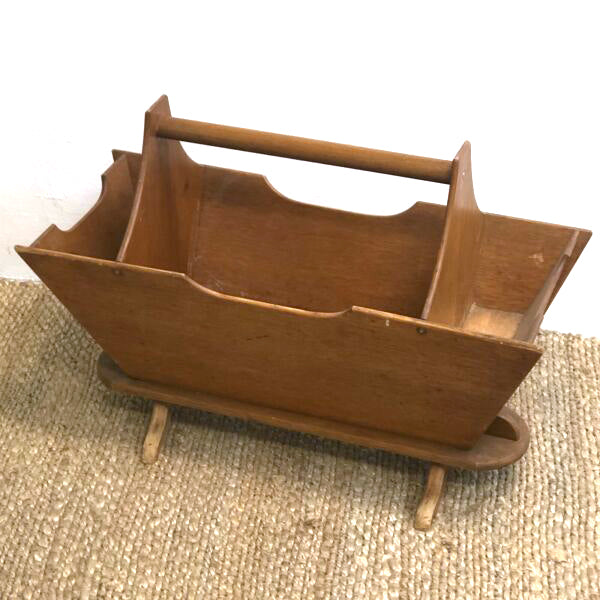 Maple Finish Magazine Rack Fabulous Retro oversized maple Magazine rack– The Design Ark