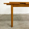 Mid Century Blonde Wood Extension Dining Table