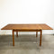 Mid Century Blonde Wood Extension Dining Table