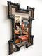 Dutch Antique Baroque Style Gilt & Ebonised Wall Mirror