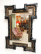 Dutch Antique Baroque Style Gilt & Ebonised Wall Mirror