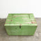 Vintage Rustic Green Pine Trunk or Chest