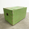 Vintage Rustic Green Pine Trunk or Chest