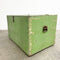 Vintage Rustic Green Pine Trunk or Chest