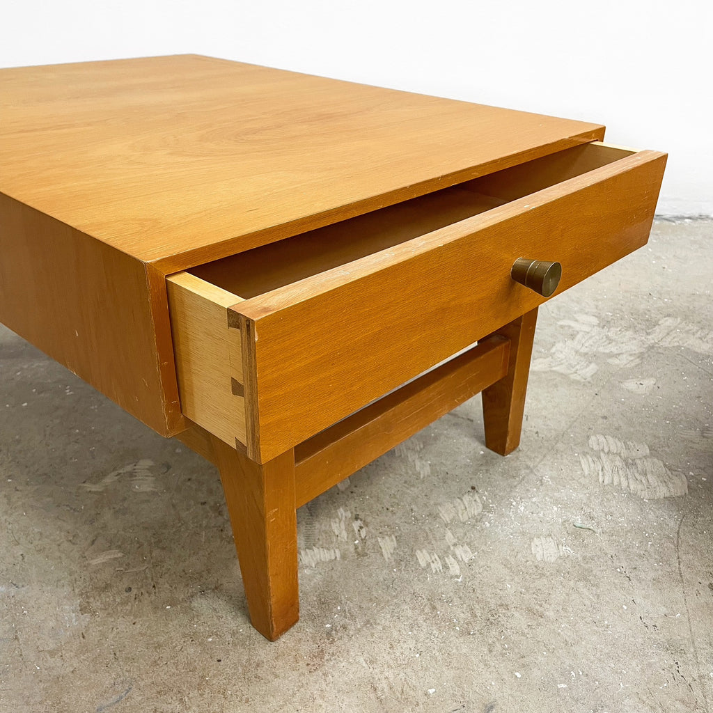Pair of Mid Century Studio Rates Coachwood Bedside Table