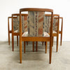 Set 6 1970's Parker T Back Dining Chairs
