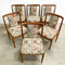 Set 6 1970's Parker T Back Dining Chairs