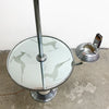 Stunning Art Deco 1940s Floor Lamp With Glass Top Table