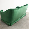 Mid Century Green Velvet Two Seater Sofa