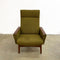 Mid Century Danish Armchair With Original Wool Upholstery