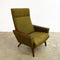 Mid Century Danish Armchair With Original Wool Upholstery