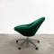 Vintage Dark Emerald Green Velvet Chair