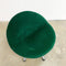 Vintage Dark Emerald Green Velvet Chair