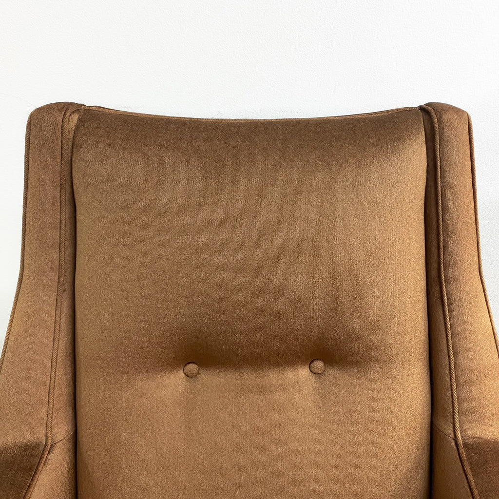 Pair Of Mid Century Velvet Armchairs