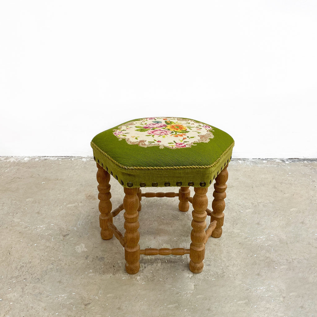 Vintage Danish Oak Footstool