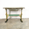 Antique Victorian Cast Iron Terrazzo Top Table