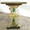 Antique Victorian Cast Iron Terrazzo Top Table