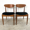 Set of Four Mid Century Parker 107 Spade Back Dining Chairs