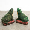 Pair Of Mid Century Garden Frogs