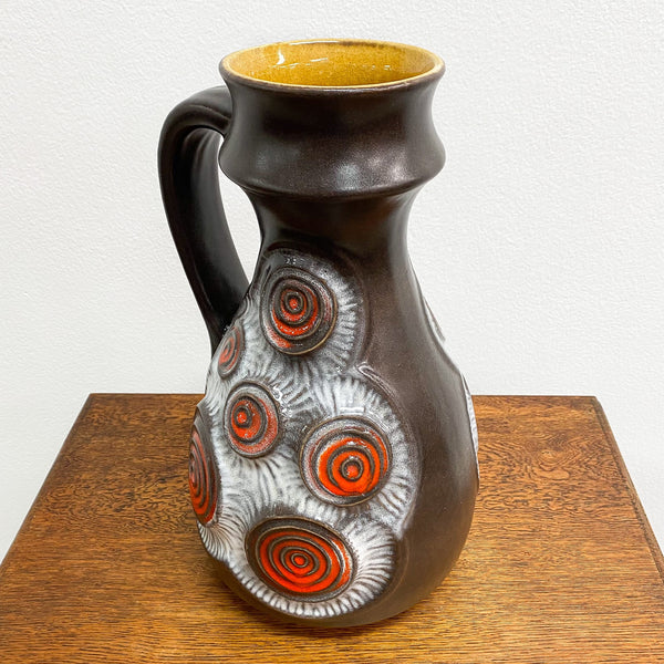 Mid Century West German Ceramic Vase Jug