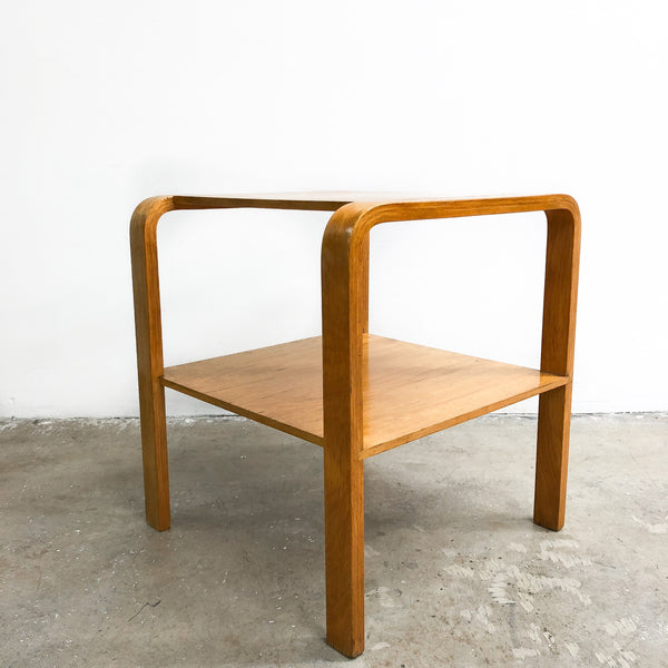 Mid Century Bentwood Side Table