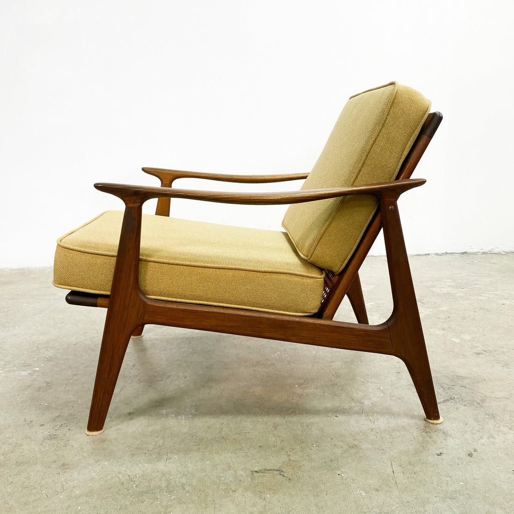 Mid Century Parker Low Back Rattan Armchair