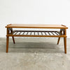 Retro 1960s Coffee Table With Magazine Rack