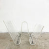 Funky 1980s Perspex Magazine Rack