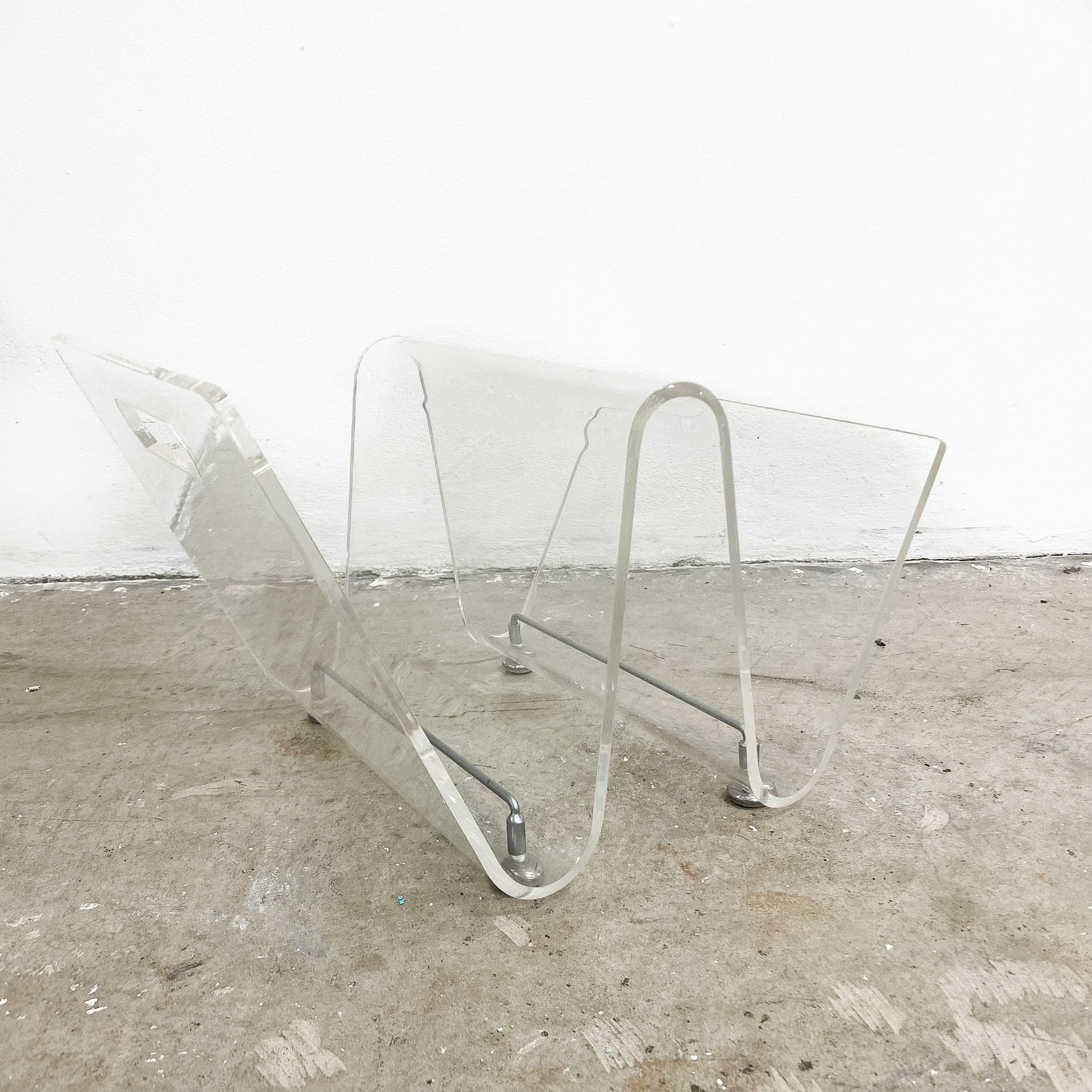 Funky 1980s Perspex Magazine Rack– The Design Ark